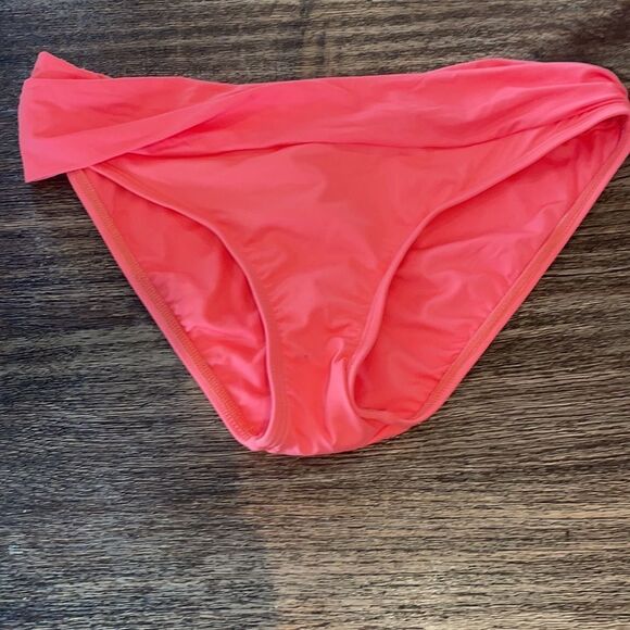 New coral la Blanca island goddess shirred band hipster poolside - Picture 4 of 7